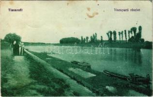 1921 Tiszaroff, Tiszaparti részlet. Lénárd Dezső kiadása (EB)