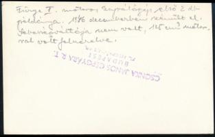 cca 1946-1948 Csonka János Gépgyára Rt. "Fürge" Mótoros kapálógép prospektusa, kis szakadá...