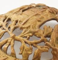 Cs. és kir. udvari szállító, réz, címeres dísz, embléma. d: 11 cm