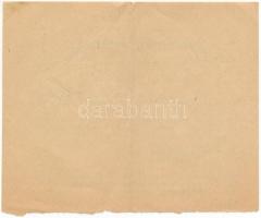 ~1925-1940. "Dörge Frigyes Bank R.T." kitöltött nyereményértesítési lapja T:XF,VF