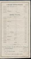 1855 Preis-Courant ächter Ungar-Weine von Ignaz Flandorffer in Oedenburg in Ungarn. Német nyelvű sop...