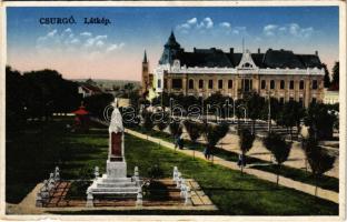 1933 Csurgó, látkép. Oszeszly M. kiadása (b)