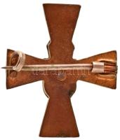 Osztrák-Magyar Monarchia ~1914. Patrióta hadsegélyező kereszt zománcozott bronz jelvény (26x22mm) T:...