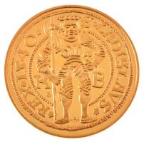 DN "Magyar aranypénzek utánveretben - I. Ferdinánd aranyforint" aranyozott Ag emlékérem ka...