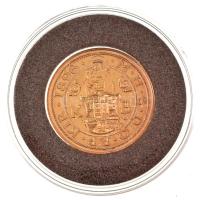 DN "Magyar aranypénzek utánveretben - Ferenc József milleniumi aranytallér 1896" aranyozot...