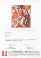 Ismeretlen velencei ikonfestő (1580-90 körül): Krisztus siratása. Olaj, fa. Jelzés nélkül. Restaurál...