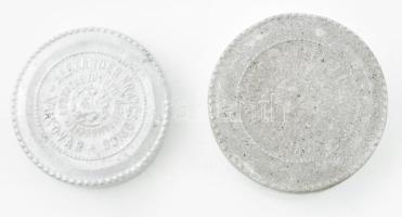 13 darabos antik porelán tégely gyűjtemény, közte értékes jelzett darabokkal, klf méretben, sérüléss...