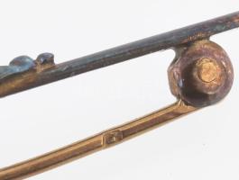 Arany (Au) 14K bross, jelzett, h: 5 cm, bruttó: 1,8 g
