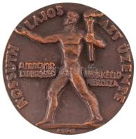 Csúcs Ferenc (1905-1999) 1948. "Kossuth Lajos" kétoldalas bronz emlékplakett kiállítási pr...