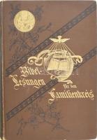 Bibellesungen für den Familienkreis. Hamburg, 1908, Internationale Traktatgesellschaft. Német nyelven. Fekete-fehér illusztrációkkal. Kiadói aranyozott, szecessziós egészvászon kötésben, aranyozott lapélekkel, gerinc alján apró sérüléssel, borítón apró kopásnyomokkal, máskülönben jó állapotban.