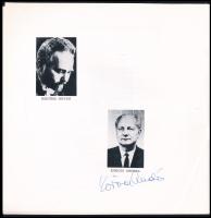 Lehel György, Erdélyi Miklós, Oberfrank Géza, Sándor János, Lukács Ervin, Kórodi András aláírása a M...