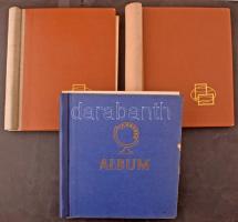 3 db rugós albumfedél, kettőben osztott fehér berakólapok, egyben pedig használatlan albumlapok