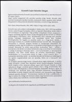 1852 Egykorú különvélemény Kossuth Lajos politikai karakteréről, az amerikai Kossuth-láz idején. Ang...