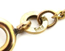 8 k arany (Au) nyaklánc fényképtartóval, jelzett br 6 g