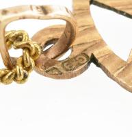 8 k arany (Au) nyaklánc medállal, jelzett medál 3,25 g