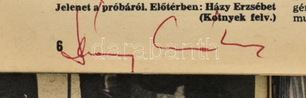 1971-1972 A Film, Színház, Muzsika 4 db száma 11 db aláírással (Yehudi Menuhin, Ruttkai Éva, Páger A...