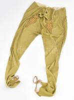 XIX. sz. eleje, Antik nemesi nadrág és kabát, sérülésekkel, de összességében jó gyűjtői állapotban, ...