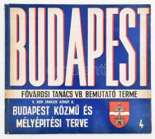 1972 Budapest közmű- és mélyépítési terve. Bp., 1972, Fővárosi Tanács VB Közmű- és Mélyépítési Főigazgatósága. Kiadói papírkötés, kissé sérült gerinccel, kissé foltos borítóval.