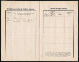 1914 Ellenőrzési könyvecske bába részére