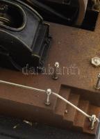 Württemberg antik gőzgép, nagyobb méretű, kiegészítőkkel, 53x46x33 cm