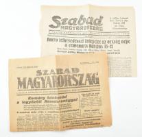 1945, 1948 A Szabad Magyarország 2 db száma