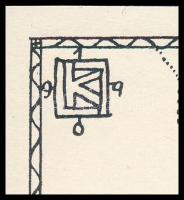 Kozma Lajos (1884-1948): Tánc. Cinkográfia, papír, jelzett a cinkográfián, körbevágott, 19,5×16,5 cm