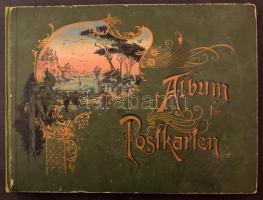 129 db RÉGI képeslap albumban: sok német város és pár üdvözlő és sör téma, érdekesebb, jobb lapok ve...