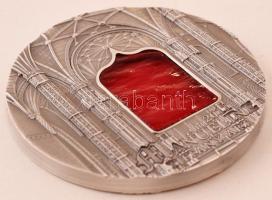 Palau 2011. 10$ Ag "Tiffany Art sorozat - Máneul stílus" érme Tiffany üveg betéttel (62,2g...