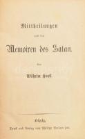 Hauff, Wilhelm: Memoiren des Satan. Leipzig, ca 1890. Philipp Reclam. Kiadói vászonkötésben. Ex librissel