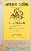 Vasarely Victor (1908-1997): Op-art kompozíció Vega sorozat. Ofszet, papír, jelzett a nyomaton,33x34...