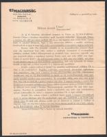 1935 Új Magyarság c, újság kártyanaptár, reklám nyomtatványok, borítékok