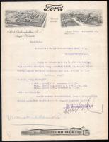 cca 1930 Dodge és Ford autók fejléces számlalevelek