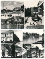 Kb. 75 db MODERN postatiszta magyar fekete-fehér város képeslap / Cca. 75 modern unused black and wh...