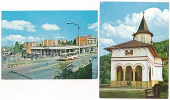 34 db MODERN román város képeslap / 34 modern Romanian town-view postcards