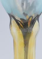 Vera Walther, Fabrique en Allemagne: Design stúdióüveg olajégő. Fújt és színezett pilleüveg, bronz s...