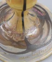 Vera Walther, Fabrique en Allemagne: Design stúdióüveg olajégő. Fújt és színezett pilleüveg, bronz s...