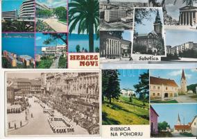 JUGOSZLÁVIA - 20 db MODERN város képeslap / YUGOSLAVIA - 20 MODERN town-view postcards