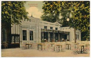 1909 Buziásfürdő, Baile Buzias; Gyógyterem, vendéglő. Francz József kiadása / spa, restaurant (vágott / cut)