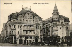 Nagyvárad, Oradea; Fekete Sas nagyszálloda, Moskovits cipő, Grósz üzlete / hotel, shops