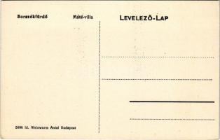 Borszék, Borsec; Máté villa. Id. Weinwurm Antal kiadása / villa