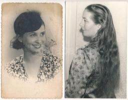 19 db RÉGI és MODERN fotó vegyes minőségben: hölgyek / 19 pre-1945 and modern photos in mixed qualit...