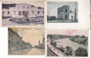 8 db RÉGI magyar város képeslap vegyes minőségben / 8 pre-1945 Hungarian town-view postcards in mixed quality