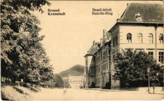 Brassó, Kronstadt, Brasov; Rezső körút / Rudolfs-Ring / street view (EK)