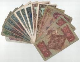 14db-os vegyes pengő bankjegy tétel T:F,VG