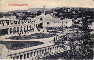 1910 Vízaknasósgyógyfürdő, Salzburg, Ocna Sibiului; fürdő látképe. Takáts Jenő kiadása / spa, baths (ázott sarok / wet corner)