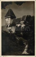 1939 Szászivánfalva, Eibesdorf, Ighisu Nou; Die Kirchenburg / Evangélikus vártemplom / Lutheran castle church. Foto orig. J. Fischer (fl)