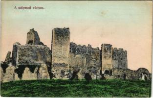 Lippa, Lipova; Solymosi várrom. Bárány Szerén kiadása / Cetatea Soimos / castle ruins (ragasztónyom / glue marks)