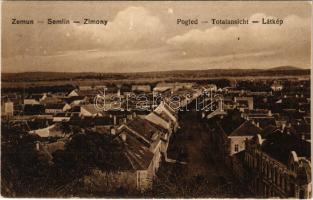 Zimony, Semlin, Zemun; látkép. M. Vogel kiadása / Pogled / Totalansicht / general view