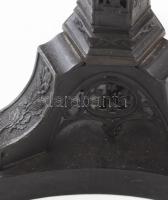 XIX. sz., Gótikus templomi stációkép tartó. Sasfigurával és alapos kidolgozású jelenetképekkel díszí...