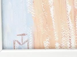 TM jelzéssel: Jézus. Vegyes technika, papír. 40x30 cm. Keretben